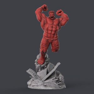Red Hulk Archivo Stl Para Impresion 3D