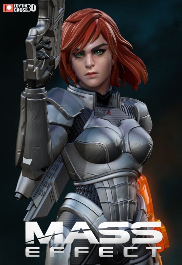 Female Shepard Archivo Stl Para Impresion 3D