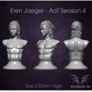 Eren Jaeger Attack On Titan 04 Archivo Stl Para Impresion 3D