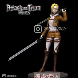 Annie Attack On Titan Archivo Stl Para Impresion 3D