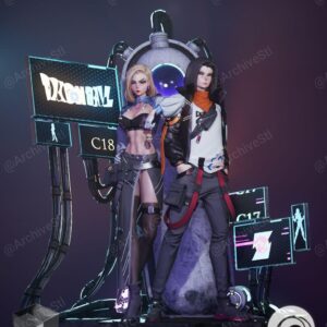 Android 17 18 Archivo Stl Para Impresion 3D