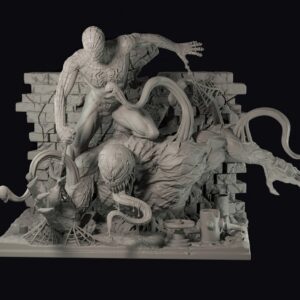 Spiderman Y Venom Archivo Stl Para Impresion 3D