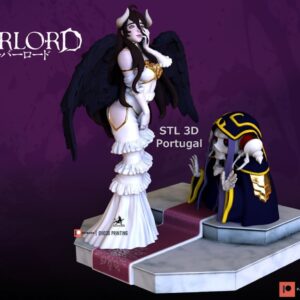 Overlord Albedo 002 Con Ainz Archivo Stl Para Impresion 3D