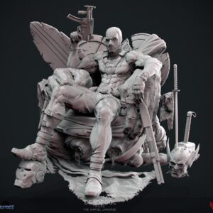 Deadpool Mata Universo Marvel Archivo Stl Para Impresion 3D