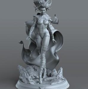 Phoenix Force Emma Frost Archivo Stl Obj Para Impresion 3D
